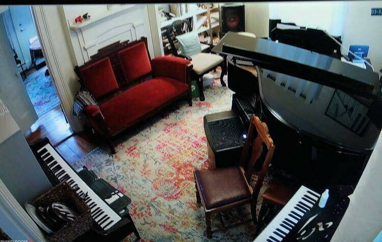 Frank Baxter aka Mr. Piano World music room